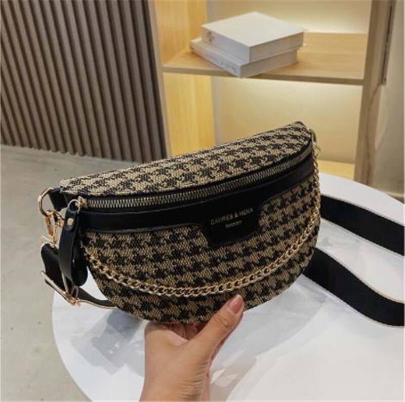 Sac Banane Motif Bébé Chèvre - Taille Ajustable 20-31", Léger, Avec Prise Casque, Idéal Sport, Voyage, Festivals