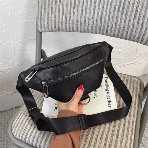 Sac banane noir femme